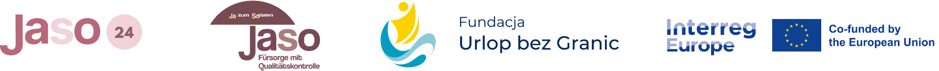 Partnerzy Senior Auxilium: Jaso 24, Jaso, Fundacja Urlop bez Granic i Interreg Europe